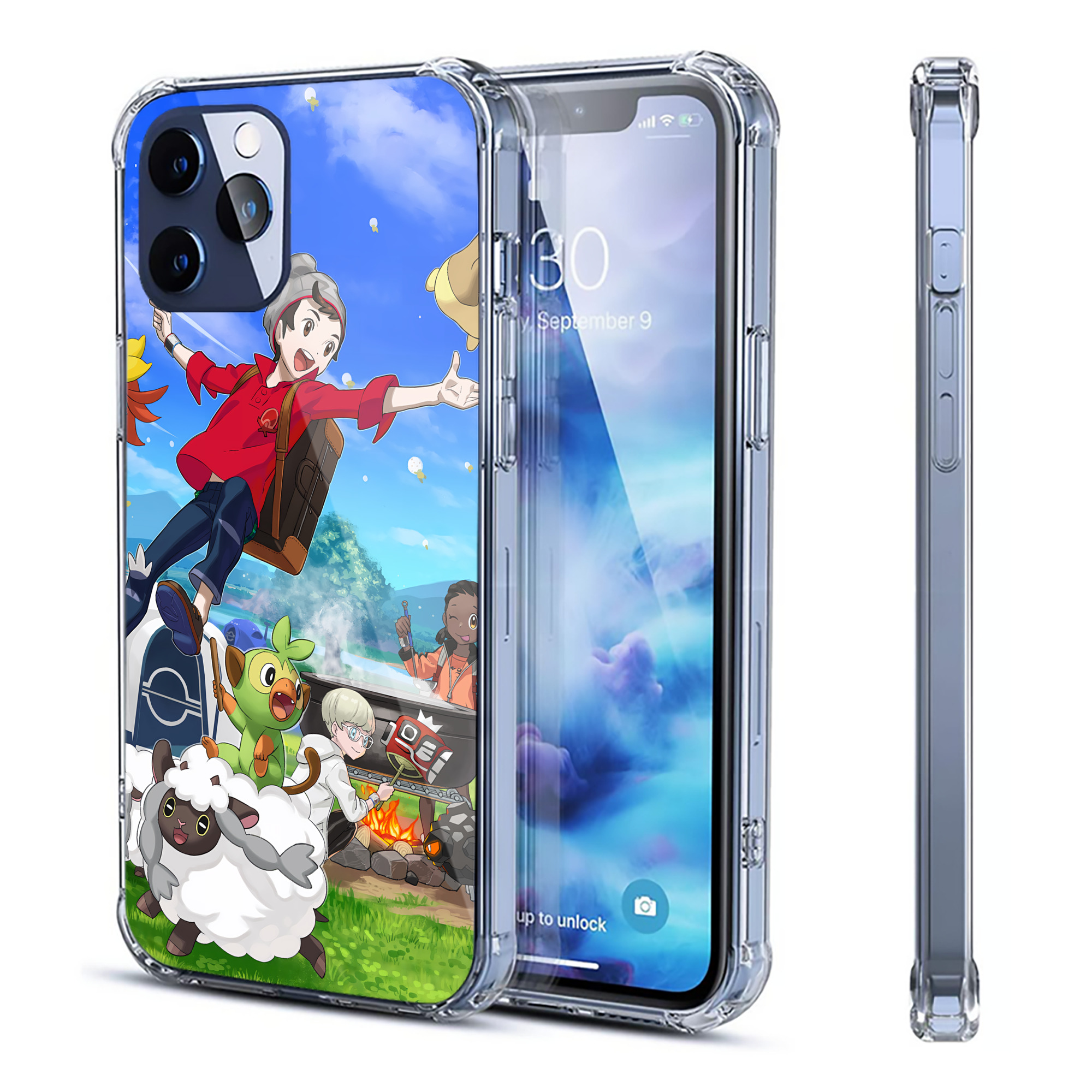 （画像用） ポケットモンスター Pokémon 【iPhone 12シリーズ対応】透明スマホケース（クリアソフトケース）
